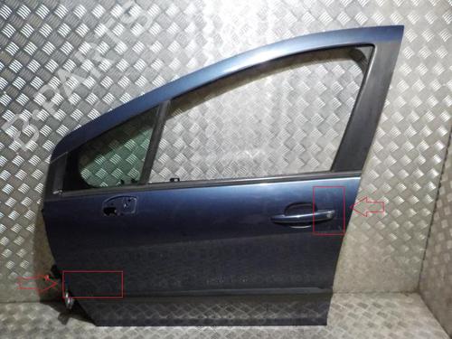 Used Left front door PEUGEOT 308 I (4A_, 4C_) 1.4 16V (95 hp) 24827990