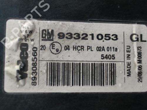 Højre forlygte OPEL MERIVA A MPV (X03) 1.6 Turbo (E75) | BP24276978C29 