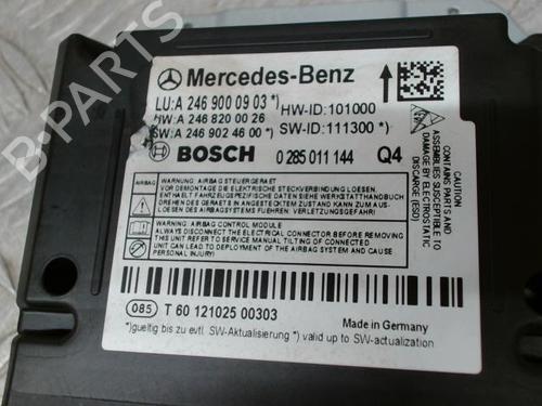 Used ECU airbags MERCEDES-BENZ B-CLASS Sports Tourer (W246, W242) B 180 CDI (246.200) (109 hp) 24276168