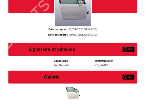 Right front door CITROËN C4 II (NC_) 1.6 VTi 120 (NC5FS0, NC5FS9) | BP28601396C3 