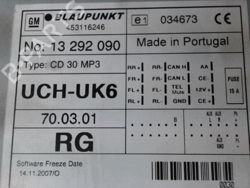 Radio OPEL MERIVA A MPV (X03) 1.4 16V Twinport (E75) | BP24279668E6 