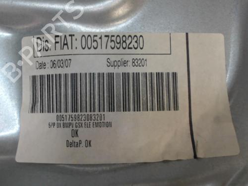 Used Right rear window motor LANCIA MUSA (350_) 1.9 D Multijet (350.AXC1A) (101 hp) 24282746