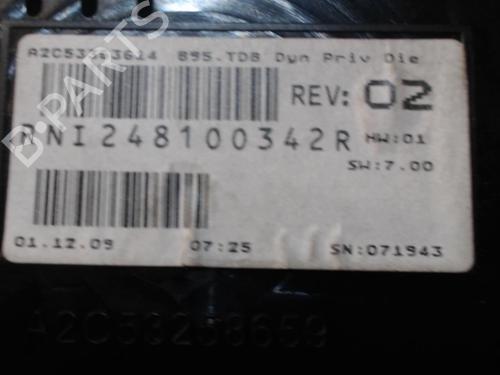 Instrument cluster RENAULT MEGANE III Hatchback (BZ0/1_, B3_) 1.9 dCi (BZ0N, BZ0J) | BP24273631C47 