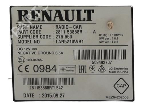 Display monitor RENAULT CLIO IV (BH_) 1.5 dCi 75 | BP28318122C48 