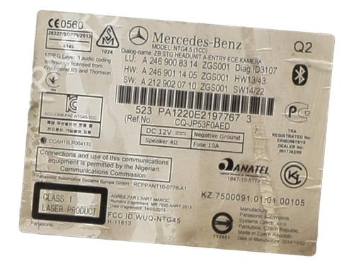 Used Radio Radio MERCEDES-BENZ A-CLASS (W176) A 200 CDI / d (176.008) (136 hp) 31597272 31597272