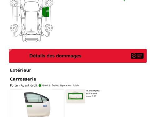 Right front door PEUGEOT 208 I (CA_, CC_) 1.6 HDi / BlueHDi 75 | BP29207270C3