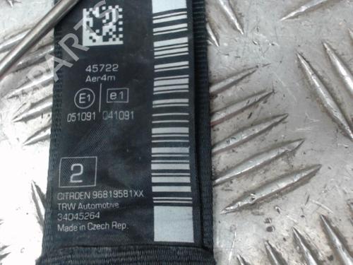 Used Rear right seatbelt Rear right seatbelt CITROËN DS3 (SA_) 1.6 HDi 110 (112 hp) 24273921 24273921