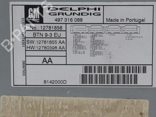 Radio SAAB 9-3 (YS3F, E79, D79, D75) 1.9 TTiD | BP25893621E6 