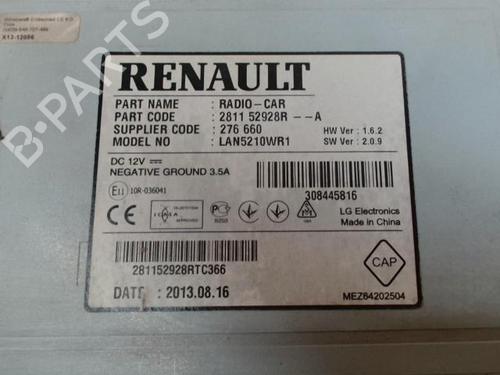Used Display monitor Display monitor RENAULT CLIO IV (BH_) 1.5 dCi 90 (90 hp) 24276615 24276615