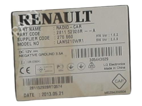 Radio RENAULT CLIO IV (BH_) 1.5 dCi 75 | BP26664775E6 