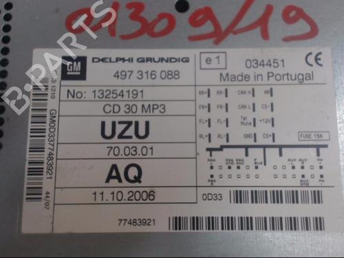 Radio OPEL CORSA D (S07) 1.3 CDTI (L08, L68) | BP24269513E6 