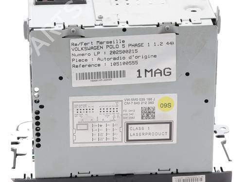 Radio VW POLO V (6R1, 6C1) 1.2 | BP26238789E6 