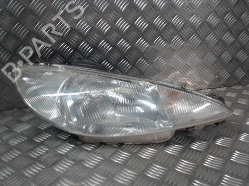 Used Right headlight PEUGEOT 206 Hatchback (2A/C) 1.4 i (75 hp) 24288677