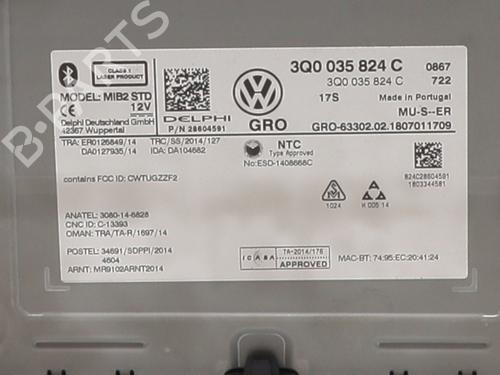 Radio VW CRAFTER Van (SY_, SX_) 2.0 TDI FWD (SYB, SYC, SYD) | BP38973423E6 - Image 3