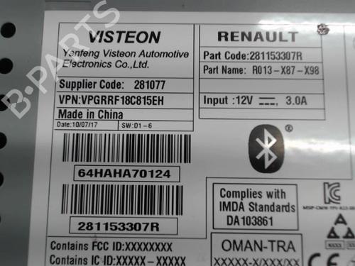 Radio RENAULT CLIO IV (BH_) 1.5 dCi 75 | BP24288749E6 