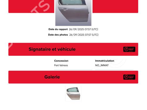 Right rear door PEUGEOT 508 I (8D_) 2.0 HDi | BP29203613C5 