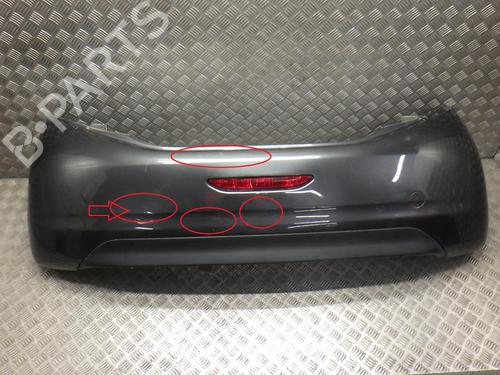Used Rear bumper PEUGEOT 208 I (CA_, CC_) 1.6 HDi (92 hp) 24291555