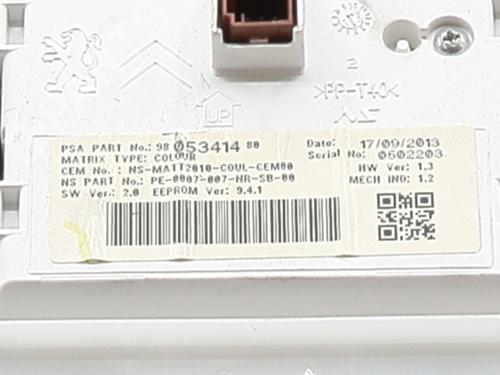 Instrument cluster PEUGEOT 2008 I (CU_) 1.6 HDi | BP37633185C47 - Image 6