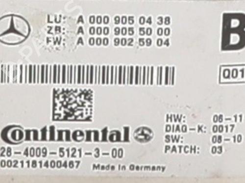 Electronic module MERCEDES-BENZ C-CLASS T-Model (S204) C 180 CDI (204.200) | BP39080337M83 - Image 5