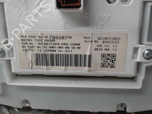 Used Instrument cluster PEUGEOT 208 I (CA_, CC_) 1.6 HDi (114 hp) 24291787