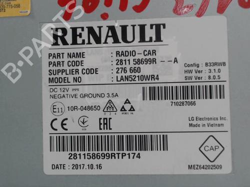 Radio RENAULT CLIO IV (BH_) 0.9 TCe 90 (BHNF, BHMA, BHMH, BHJK, BHJR) | BP24288703E6 