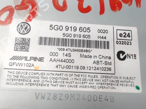 Radio VW GOLF VII (5G1, BQ1, BE1, BE2) 1.6 TDI | BP24289829E6 