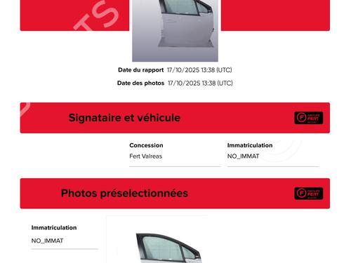 Right front door PEUGEOT 208 I (CA_, CC_) 1.2 VTI 82 | BP29635599C3