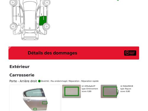 Right rear door PEUGEOT 508 I (8D_) 2.0 HDi | BP29203613C5 