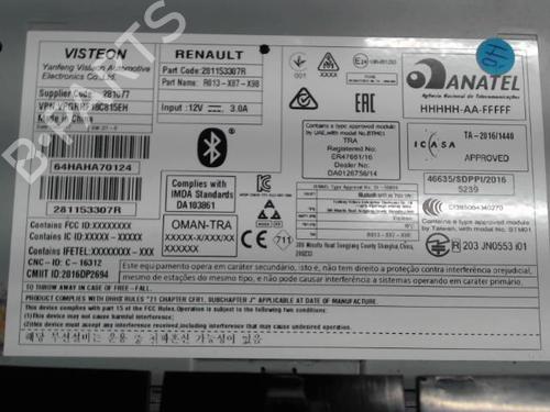 Radio RENAULT CLIO IV (BH_) 1.5 dCi 75 | BP24288749E6 