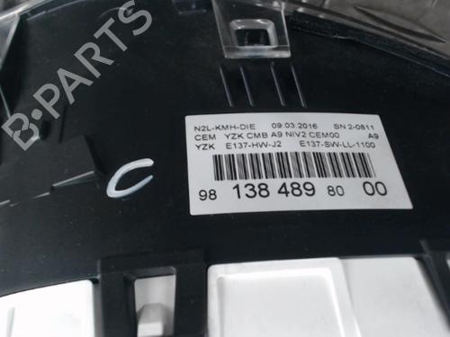 Instrument cluster PEUGEOT 208 I (CA_, CC_) 1.6 BlueHDi 100 | BP24290752C47 