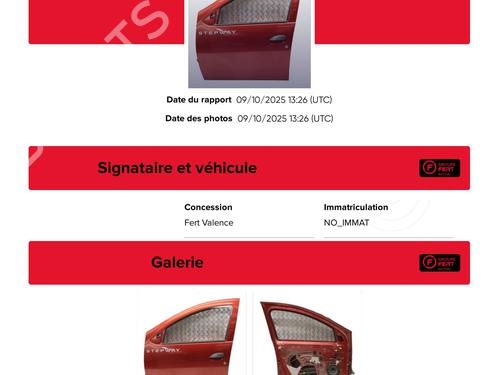 Used Left front door DACIA SANDERO II 1.5 dCi (90 hp) 29484417