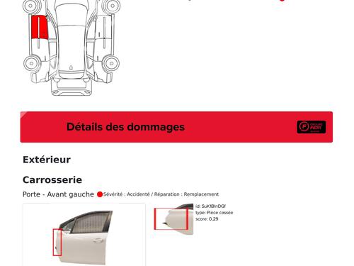Left front door PEUGEOT 208 I (CA_, CC_) 1.6 HDi | BP29599103C2