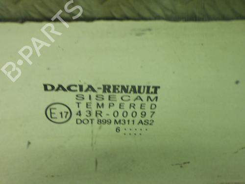 Dør rude ventre bagtil DACIA SANDERO II TCe 90 (B8M1, B8MA, B8AC) | BP30710167C20