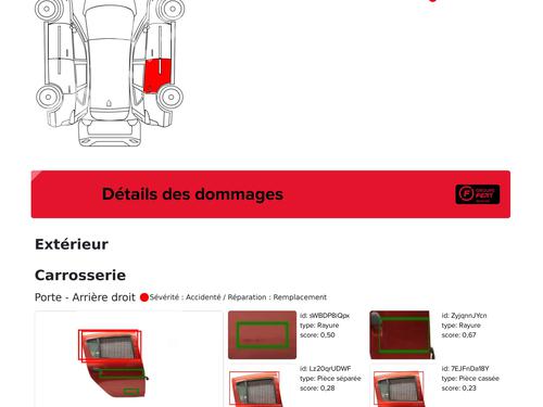 Right rear door DACIA SANDERO II 1.5 dCi | BP29484414C5 
