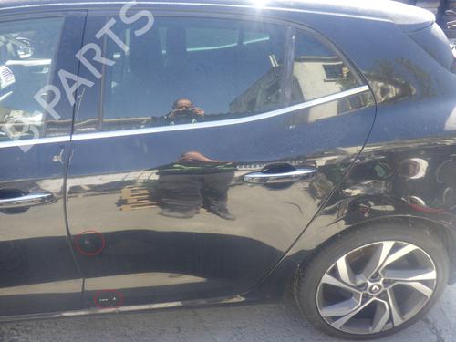 Used Left rear door Left rear door RENAULT MEGANE IV Hatchback (B9A/M/N_) 1.6 TCe 205 (B9MV) (205 hp) 33807772 33807772