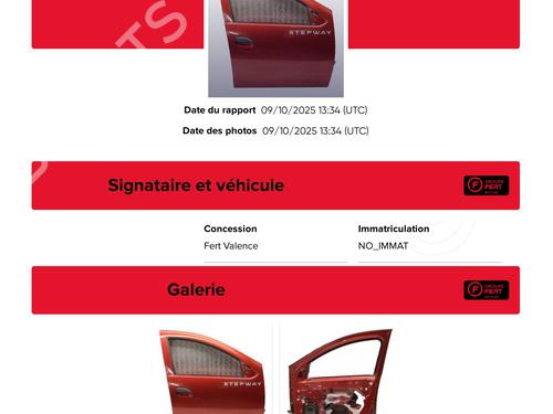 Used Right front door DACIA SANDERO II 1.5 dCi (90 hp) 29484416