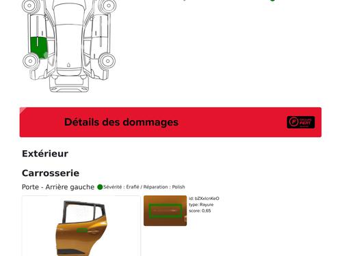 Left rear door DACIA SANDERO III 1.0 TCe 90 | BP29865288C4