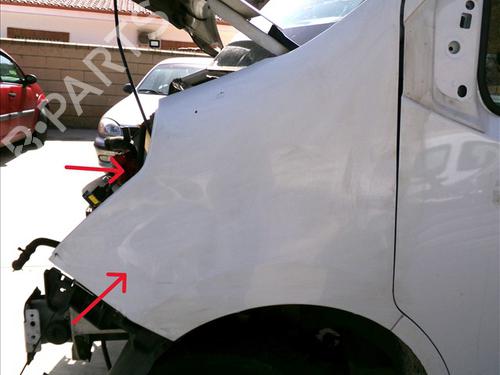 Forkjerm venstre RENAULT MASTER III Van (FV) 2.3 dCi 125 RWD (FV0C, FV0D, FV0H, FV0J, FV0A, FV0K) (125 hp) 25485236