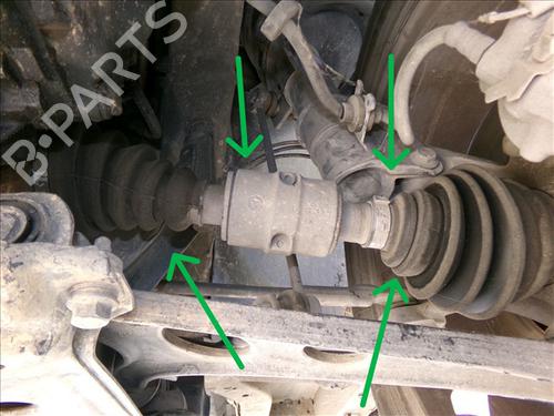 Used Left front driveshaft FIAT MULTIPLA (186_) 1.9 JTD 115 (115 hp) 28838526