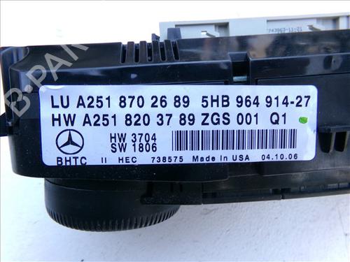 Climate control MERCEDES-BENZ R-CLASS (W251, V251) R 320 CDI 4-matic (251.022, 251.122) | BP29520454I5 