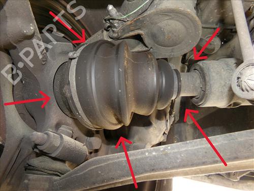 Used Left front driveshaft FIAT MULTIPLA (186_) 1.9 JTD 105 (186AXB1A) (105 hp) 30187125