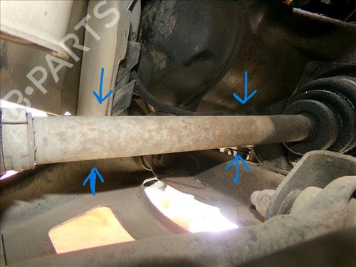 Used Left front driveshaft RENAULT KANGOO (KC0/1_) 1.5 dCi (KC08, KC09) (82 hp) 29303321