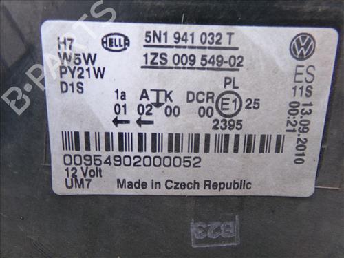 Højre forlygte VW TIGUAN (5N_) 2.0 TDI | BP29944055C29 