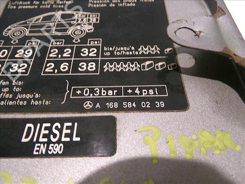 Fuel flap MERCEDES-BENZ A-CLASS (W168) A 170 CDI (168.008) | BP29837258C131