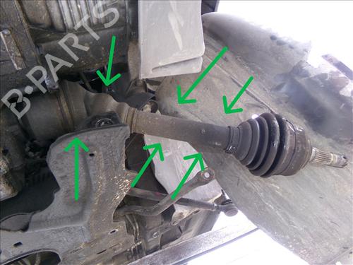 Used Left front driveshaft CITROËN XSARA (N1) 1.9 D (70 hp) 29870835