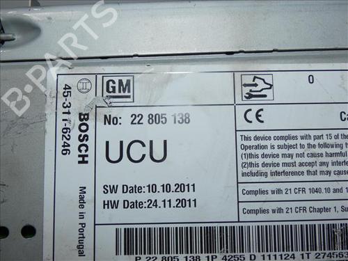 Radio OPEL INSIGNIA A Sports Tourer (G09) 2.0 CDTI (35) | BP24556131E6 