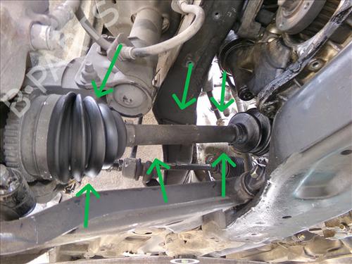 Used Right front driveshaft HYUNDAI SANTA FÉ I (SM) 2.0 CRDi 4x4 (125 hp) 30796471