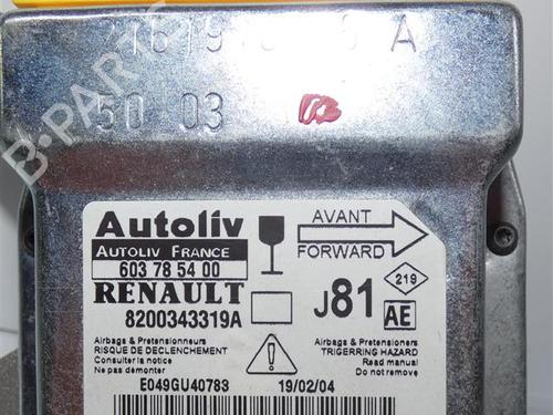 Kollisjonspute styreenhet RENAULT ESPACE II (J/S63_) 2.1 RTDT Quadra (88 hp) 24555801