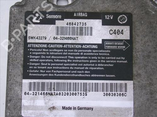 ECU airbags LANCIA LYBRA (839_) 1.9 JTD (839.AXI1A, 839.AXN1A, 839.CXL1A) | BP24567805M53