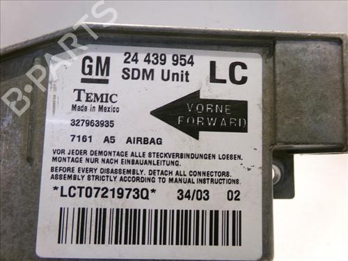 Airbag styreenhed OPEL CORSA C (X01) 1.7 CDTI (F08, F68) | BP24859324M53 